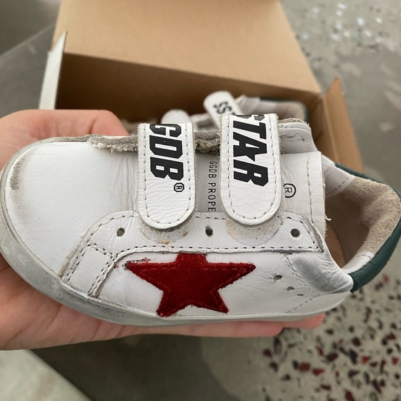 Baby golden goose size 20. Never worn with box and receipt.